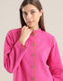 Shirt Jacket with round hem with slits